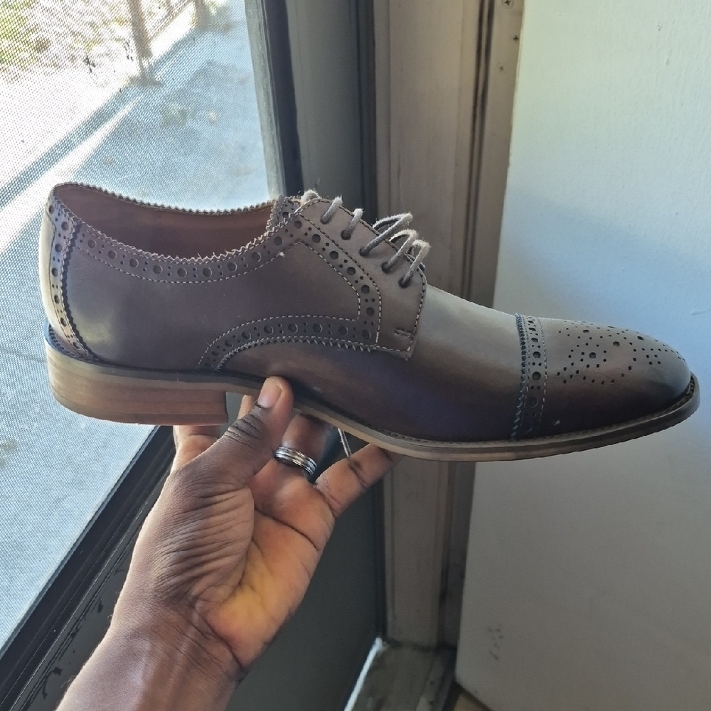Classic Brown Leather Men's Dress Shoes